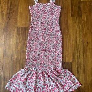 PrettyGarden Floral Pink Midi Tank Dress